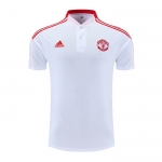 Camiseta Polo del Manchester United 22-23 Blanco