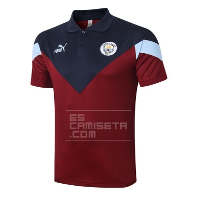 Camiseta Polo del Manchester City 20/21 Rojo