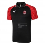 Camiseta Polo del AC Milan 20-21 Negro