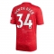 1ª Equipacion Camiseta Manchester United Jugador Van De Beek 20-21